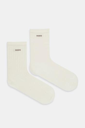 Ponožky BOSS 2-pak béžová farba, 50543594