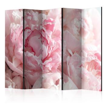 Paraván Sweet Peonies Dekorhome 225x172 cm (5-dílný)