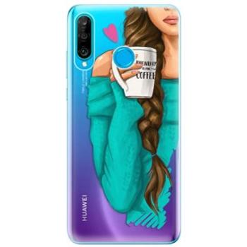 iSaprio My Coffe and Brunette Girl pro Huawei P30 Lite (coffbru-TPU-HonP30lite)