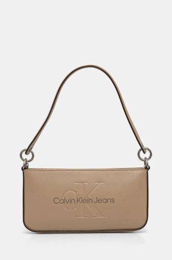 Kabelka Calvin Klein Jeans béžová barva, K60K610679