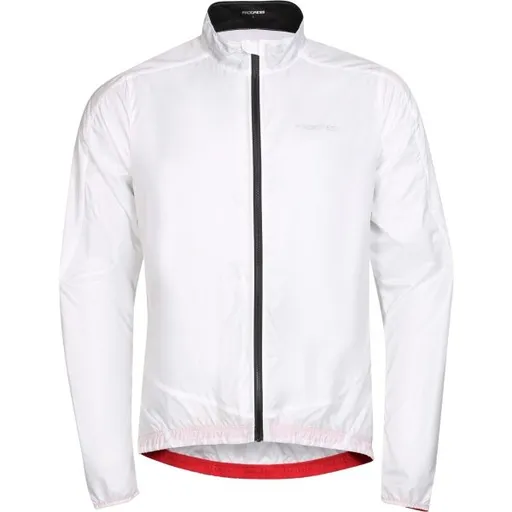 PROGRESS WINDY BIKE Pánská lehká cyklistická větrovka, bílá, velikost XXL