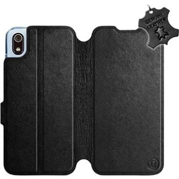 Flip pouzdro na mobil Xiaomi Redmi 7A - Černé - kožené - Black Leather (5903226939343)