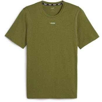 Puma FIT TRIBLEND ULTRABREATHE TEE Pánské sportovní triko, khaki, velikost