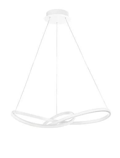 Nova Luce Futuristický LED lustr Fusion v nadčasových barvách - 720 x 1500 mm, 3000 K, bílá NV 1701101001