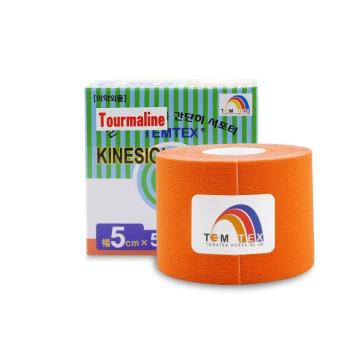 TEMTEX KINESIO TAPE TOURMALINE, ORANZOVA TEJPOVACIA PASKA 5CM X 5M