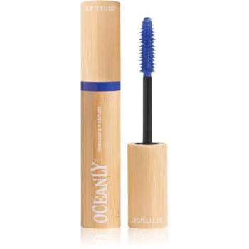 Attitude Oceanly Plastic Free Makeup řasenka se sérem s vyživujícím účinkem odstín Blue 7 g