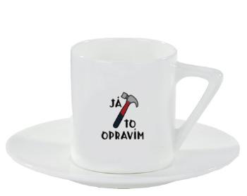 Espresso hrnek s podšálkem 100ml Já to opravím