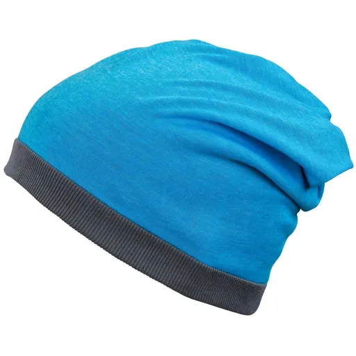 Myrtle Beach (Daiber) Lehká čepice MB6577 - Tyrkysový melír / tmavě šedá | uni