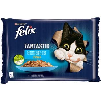 Felix Fantastic s lososem a platýsem v želé 4 x 85 g (7613039742457)