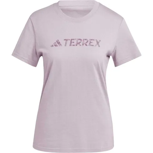 adidas TERREX CLASSIC LOGO TEE Dámské triko, růžová, velikost