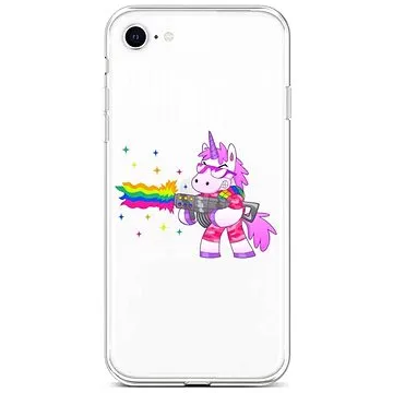 TopQ Kryt iPhone SE 2022 silikon Rainbow Gun 74027 (Sun-74027)
