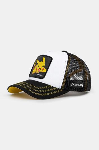 Dětská baseballová čepice Capslab Pokemon Capslab Trucker černá barva, s aplikací, CL.PKM2.3.PIK5