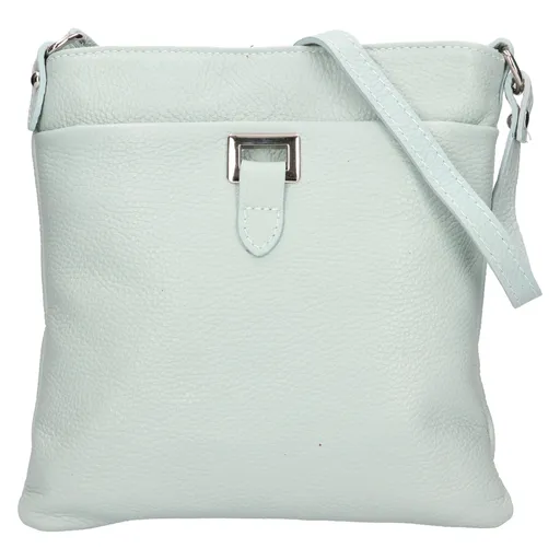 Dámská kožená crossbody kabelka Italia Gotta - modro-zelená