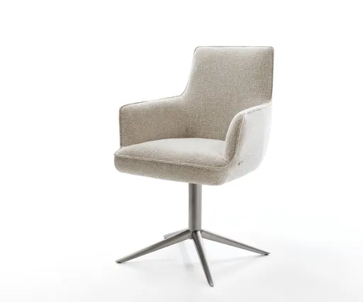 Jídelní židle Heira-Flex s područkami látka Měkký béžová