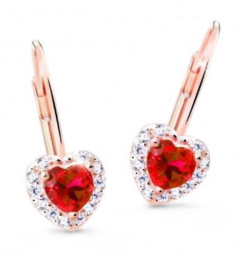 Cutie Jewellery Něžné náušnice s třpytivými zirkony Z8015-55-X-4 červená