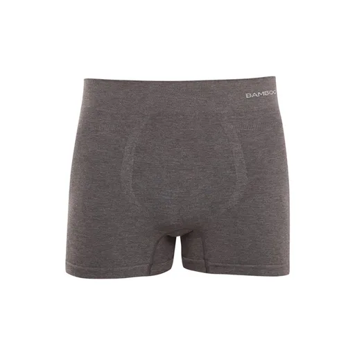 Gino Pánské boxerky bezešvé bambusové šedé (54005) L