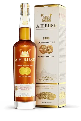 A.H. Riise A.H.RIISE 1888 Copenhagen Gold Medal  40% 0,7l