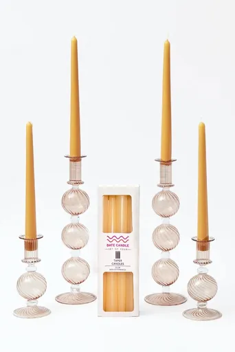 Candle Set (4 Pieces) Pastel 4 - Orange