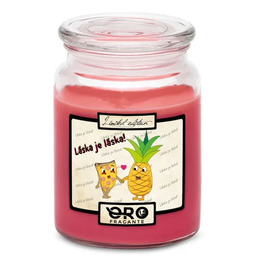 Svíčka Láska je láska (Vůně svíčky: Višně v čokoládě)