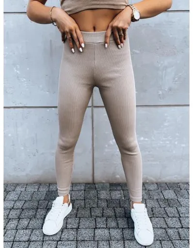 Dámské legíny OLIVE BRANCH béžové