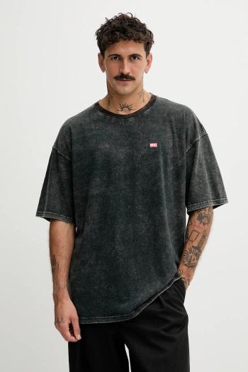 Diesel pamut póló T-BOXT-T4 szürke, melange, A18643.0AGBY