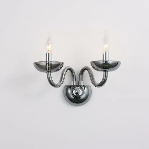 ACA Lighting Crystal nástěnné svítidlo BLK82182WSGC