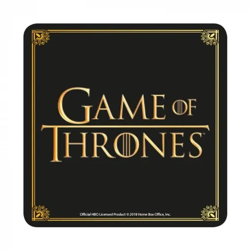 Half Moon Bay Podtácka Game of Thrones - černozlatá