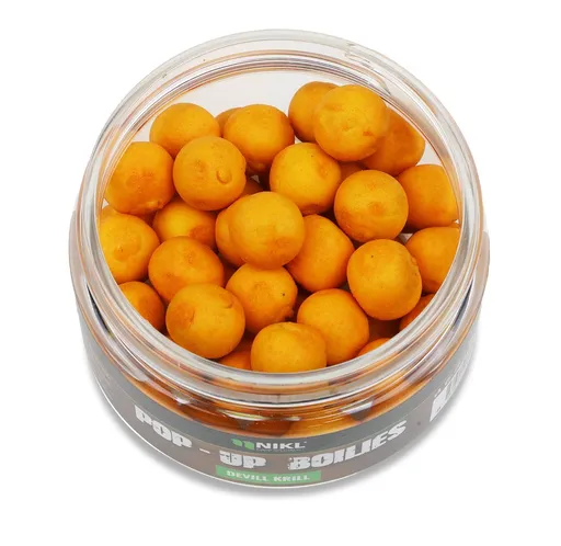Nikl Plovoucí boilies 10mm 20g - Devill Krill - žlutá,Nikl Plovoucí boilies 10mm 20g - Devill Krill - žlutá