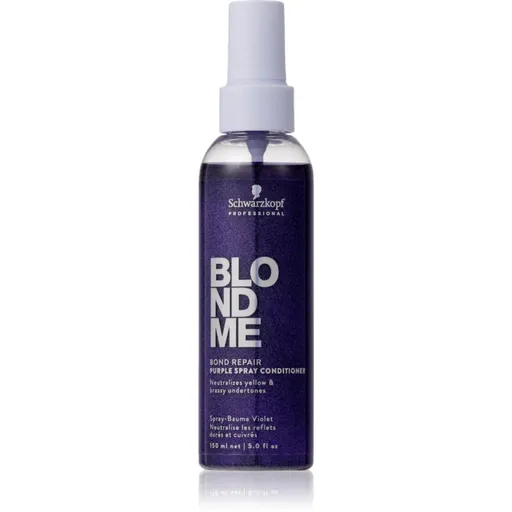 Schwarzkopf Professional Blondme Bond Repair Purple Spray Conditioner fialový kondicionér ve spreji 150 ml