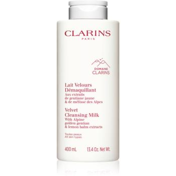 Clarins Cleansing Velvet Cleansing Milk jemné čisticí mléko pro všechny typy pleti 400 ml