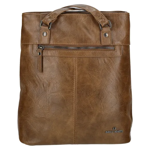 Elegantní dámská batůžko-kabelka Enrico Benetti Julla - hnědá