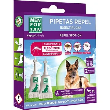 Menforsan Antiparazitní pipety pro psy 2 ks (8414580020648)