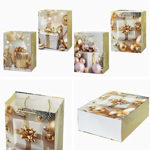 Papírová dárková taška TORO 40x30x12cm MIX vánoční dárek