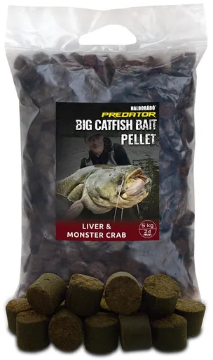Haldorádó pelety catfish bait pellet liver monster crab - 5 kg 24 mm