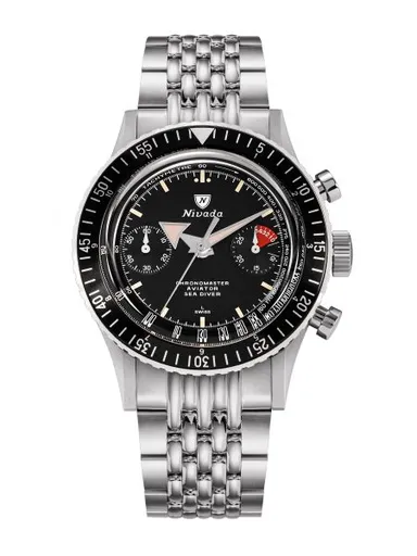 Nivada Grenchen Chronomaster Broad Arrow N Inter. Bezel - Manual - Beads of Rice