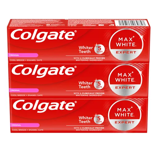 Colgate Bělicí zubní pasta Max White Expert Original 3 x 75 ml