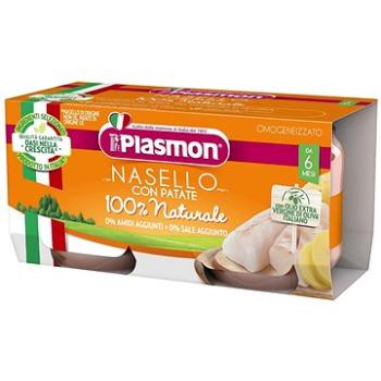 PLASMON bezlepkový zeleninový se štikozubcem a bramborami 2× 80 g, 6m+ (8001040089736)