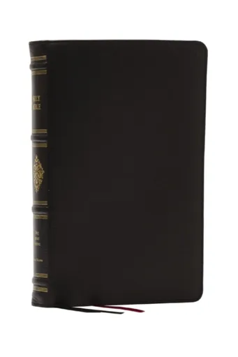 KJV, Personal Size Reference Bible, Sovereign Collection, Black Premium Goatskin Leather, Premier Collection, Comfort Print - Thomas Nelson