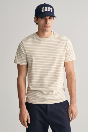 TRIČKO GANT STRIPED T-SHIRT SILKY BEIGE