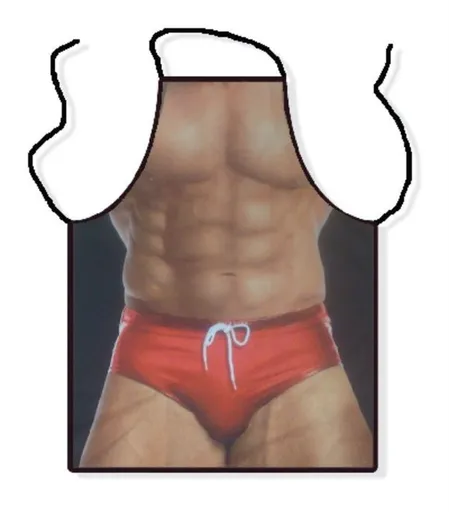 Zástěra muž v plavkách - DIVJA