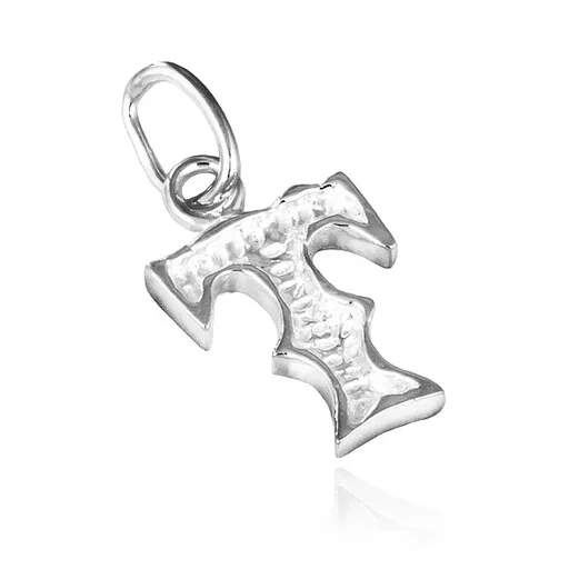 Přívěsek ze stříbra 925 - ozdobné písmeno T