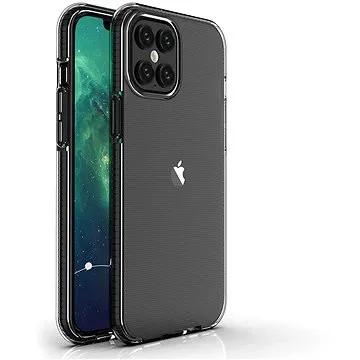 Spring Case silikonový kryt na iPhone 12 Pro Max, černý (HUR11871)