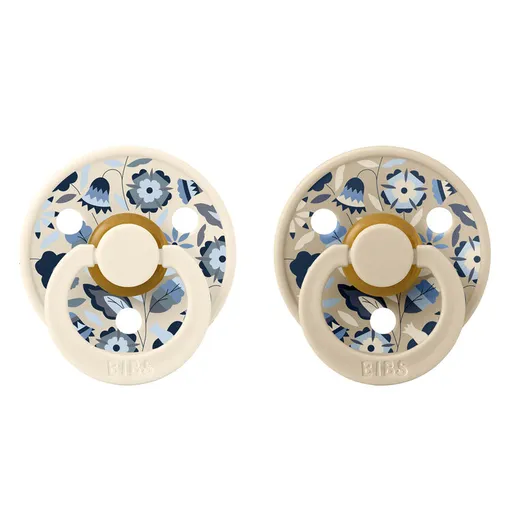 BIBS x Liberty Dudlíky z přírodního kaučuku Colour 2ks, velikost 1 - Bobo Ivory Mix