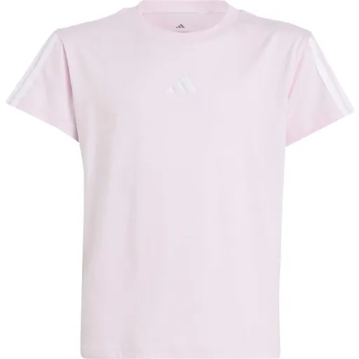 adidas 3-STRIPES TEE Dívčí triko, růžová, velikost