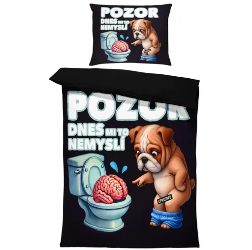 Povlečení Dnes mi to nemyslí (Rozměr : 1x140/220 + 1x90/70)