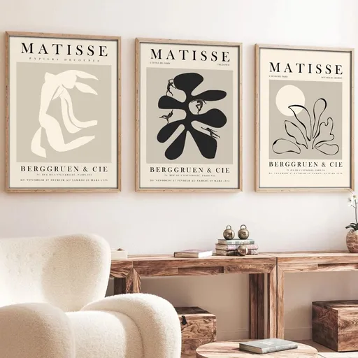 Dekorativní rámovaný obraz z MDF (3 kusy) Huhu252 - 50 x 70