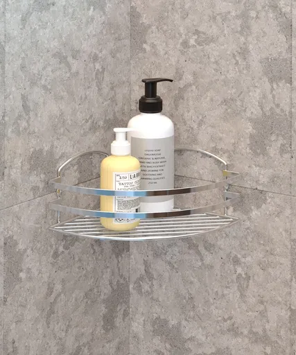 Rohová polička do koupelny