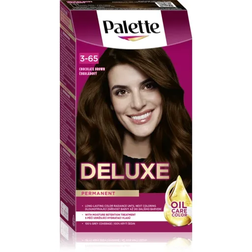 Schwarzkopf Palette Deluxe permanentní barva na vlasy odstín 3-65 750 Čokoládový 1 ks