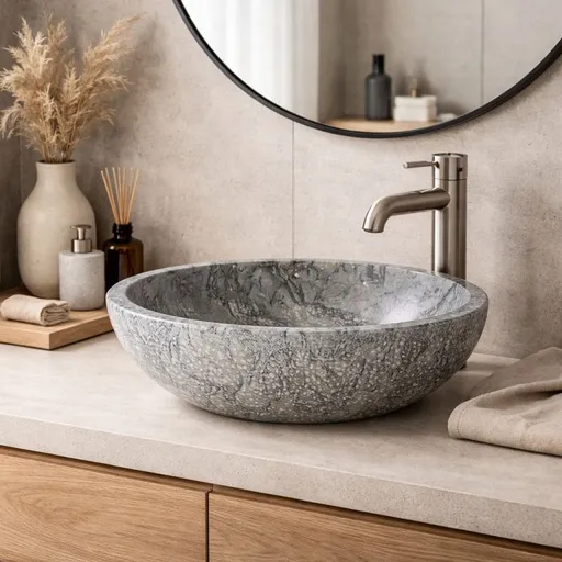 Indera Nyonya Grey 57057 Umyvadlo z přírodního kamene