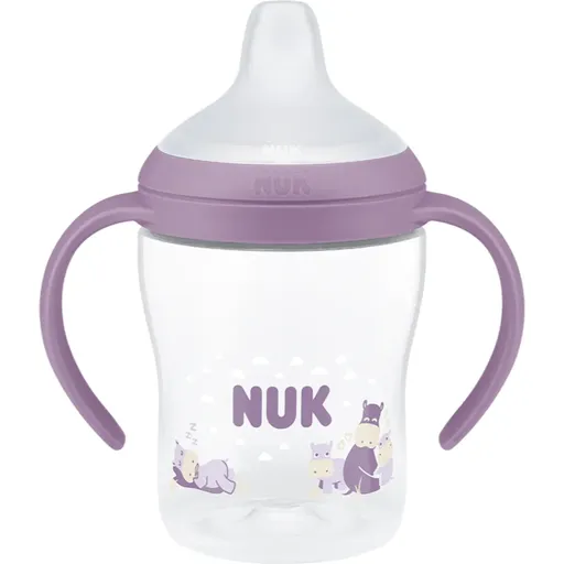 NUK Perfect Match Hippo lahvička na učení s kontrolou teploty 6m+ 150 ml